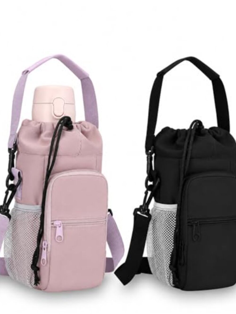 2 Pack Water Bottle Holder with Strap for 30-40 oz Bottles